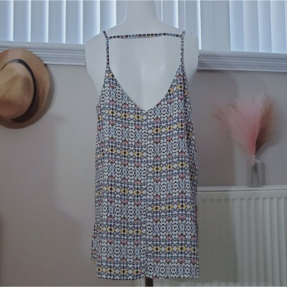 Beautiful Toned Resortwear Mozaic Print Cami Strappy Top - Picture 2 of 16